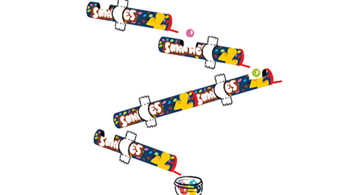 Murmelbahn selber basteln | Smarties