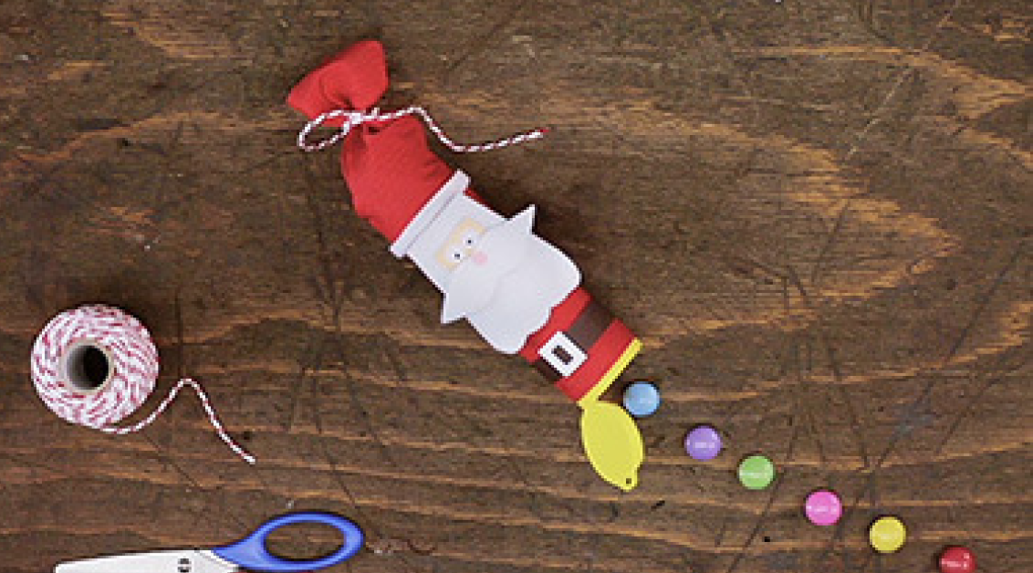 Basteln Riesenrollen Weihnachtsmann 13